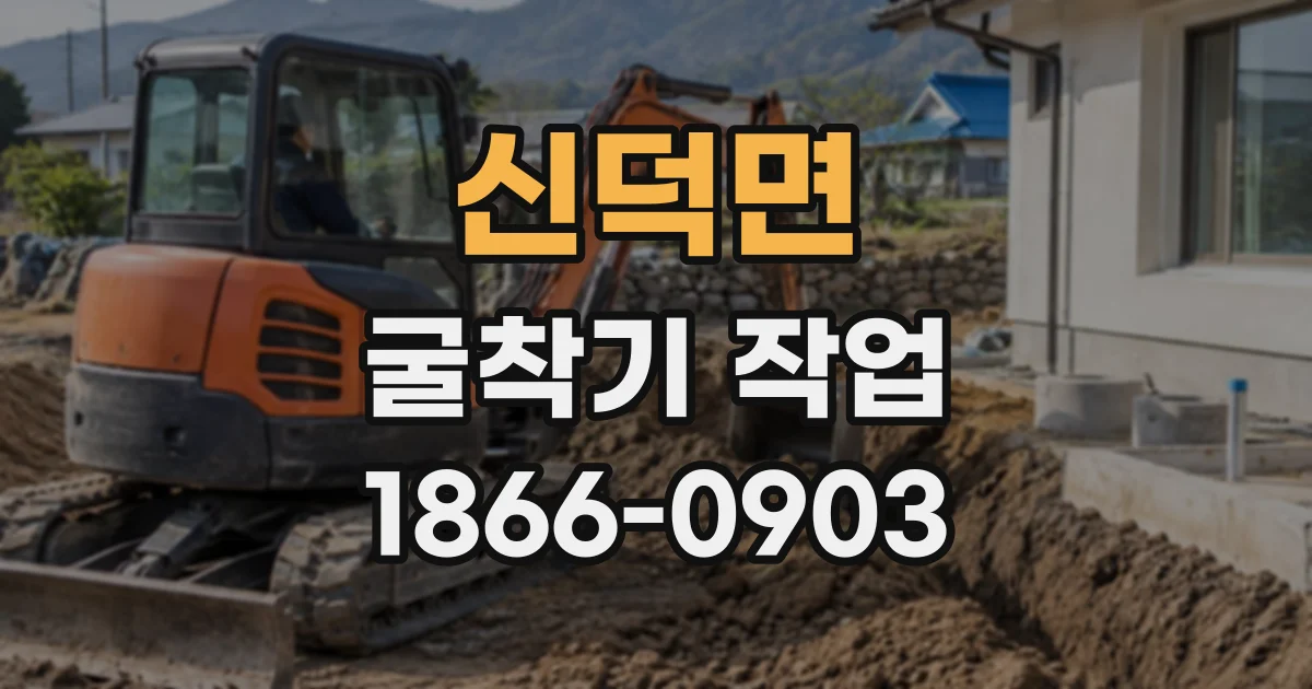 신덕면 굴착기작업