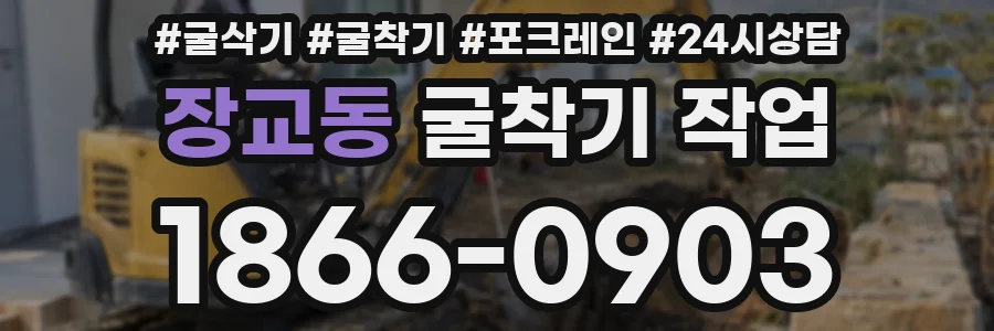 장교동 굴착기 작업