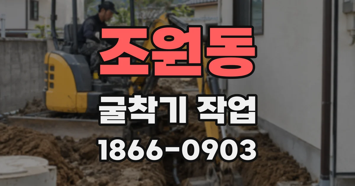 조원동 굴착기 작업