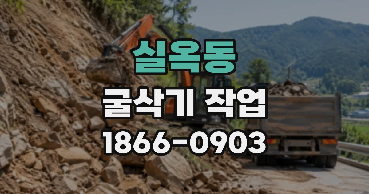 실옥동 굴삭기작업