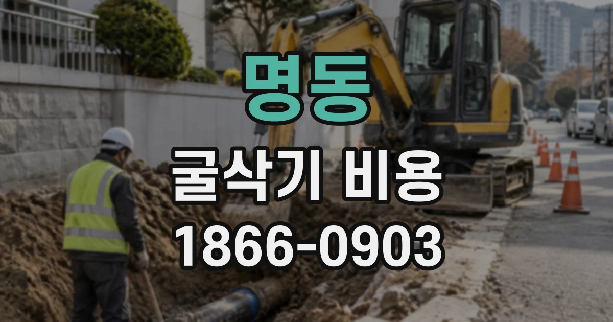 명동 굴삭기비용