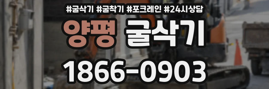 양평 굴삭기