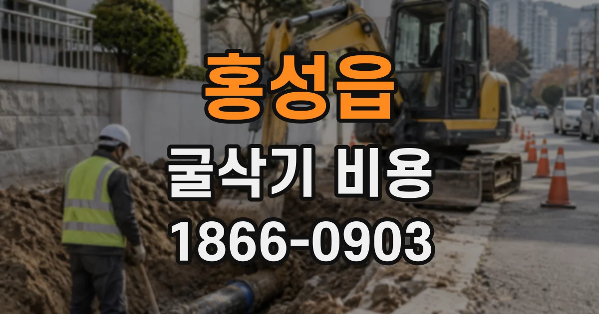 홍성읍 굴삭기비용