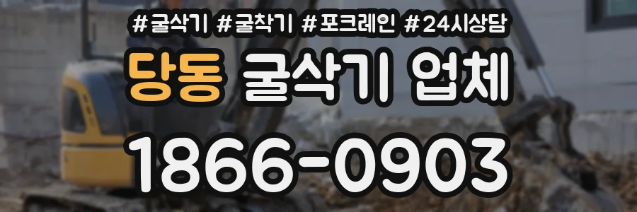 당동 굴삭기 업체