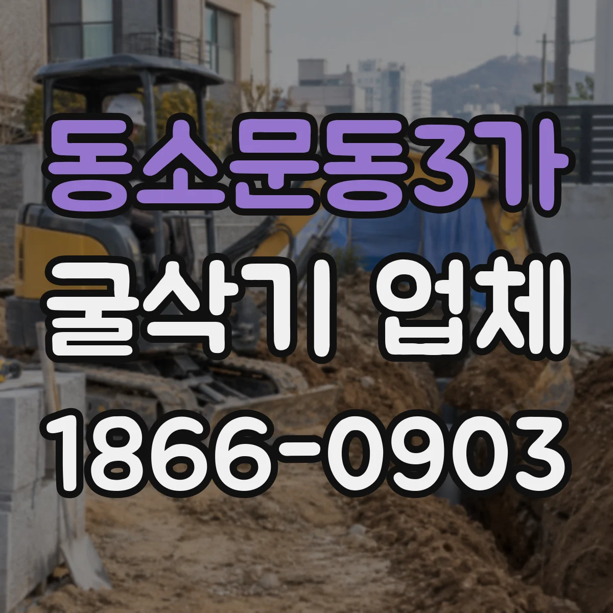 동소문동3가 굴삭기 업체