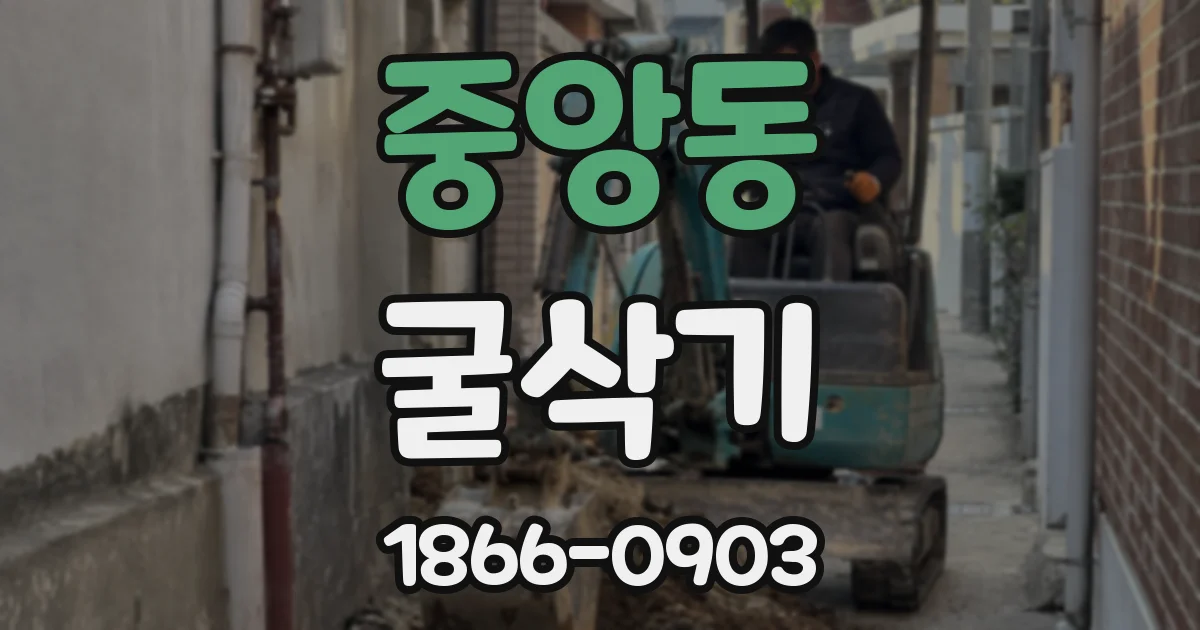 중앙동 굴삭기