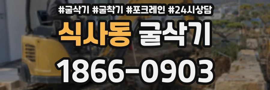 식사동 굴삭기