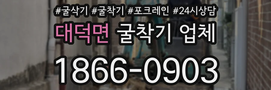 대덕면 굴착기 업체