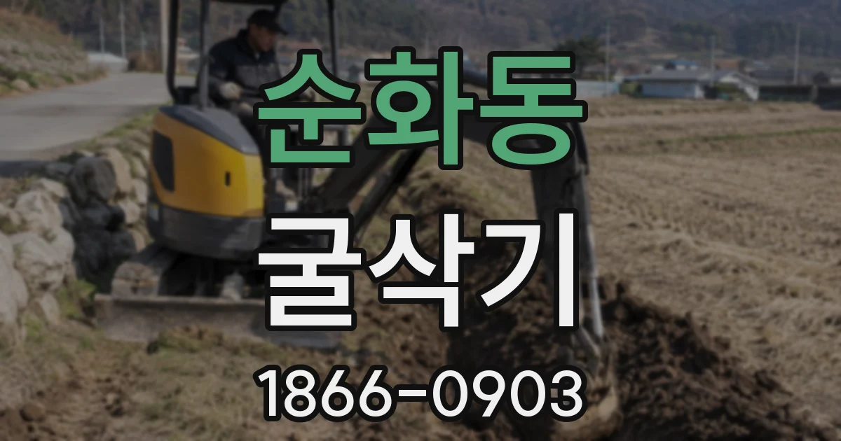 순화동 굴삭기