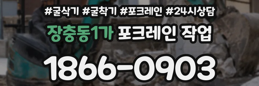 장충동1가 포크레인 작업