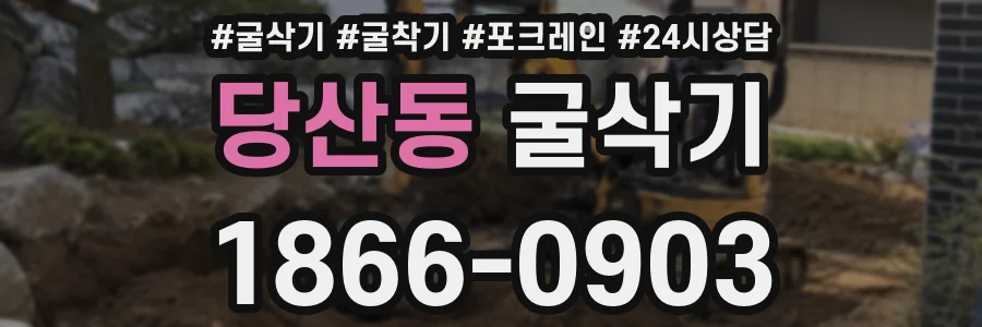 당산동 굴삭기