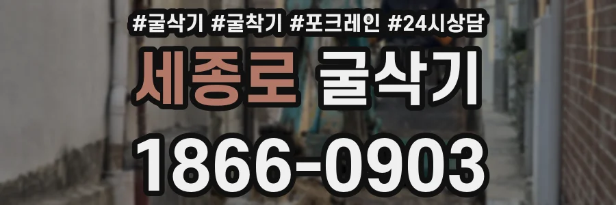 세종로 굴삭기