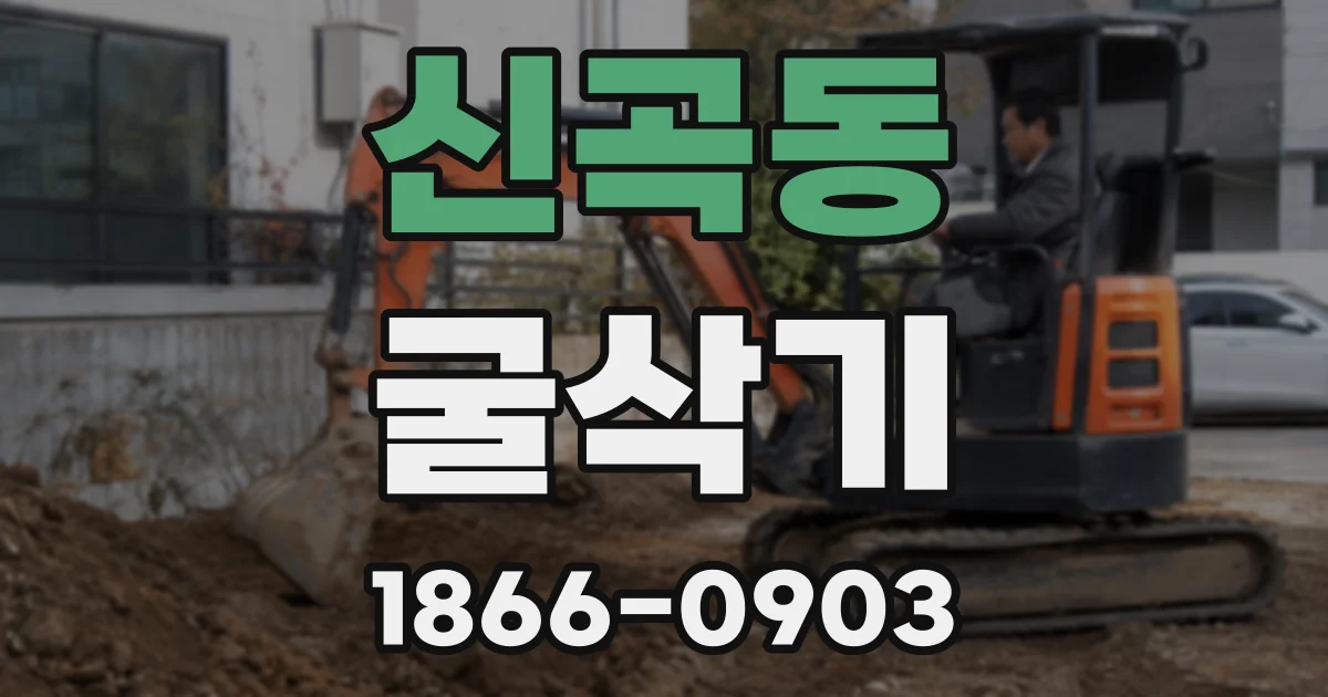 신곡동 굴삭기