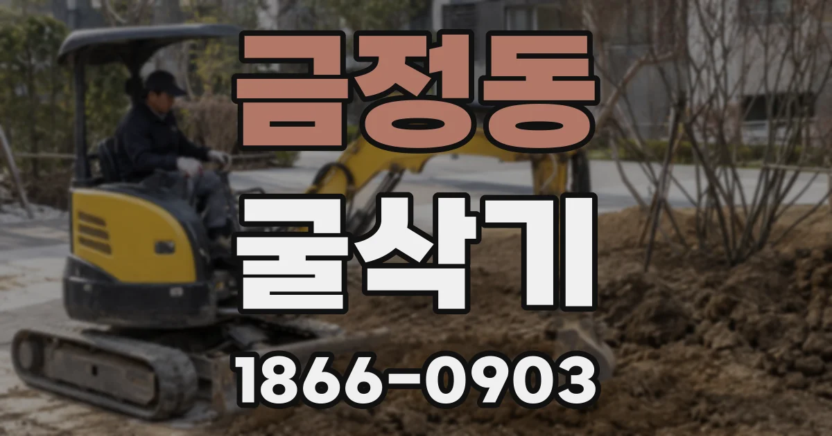 금정동 굴삭기