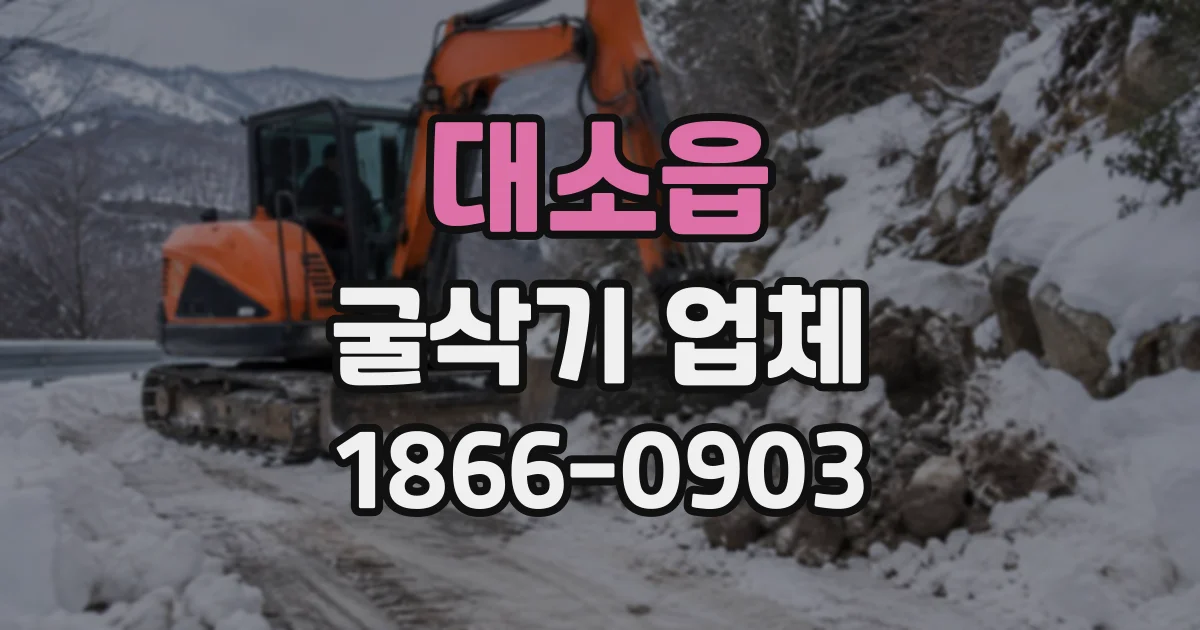 대소읍 굴삭기업체