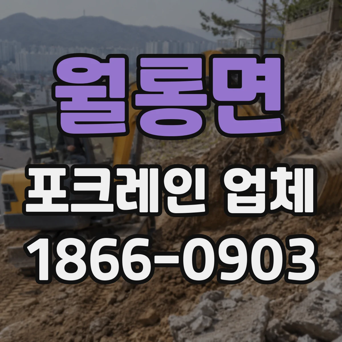 월롱면 포크레인 업체