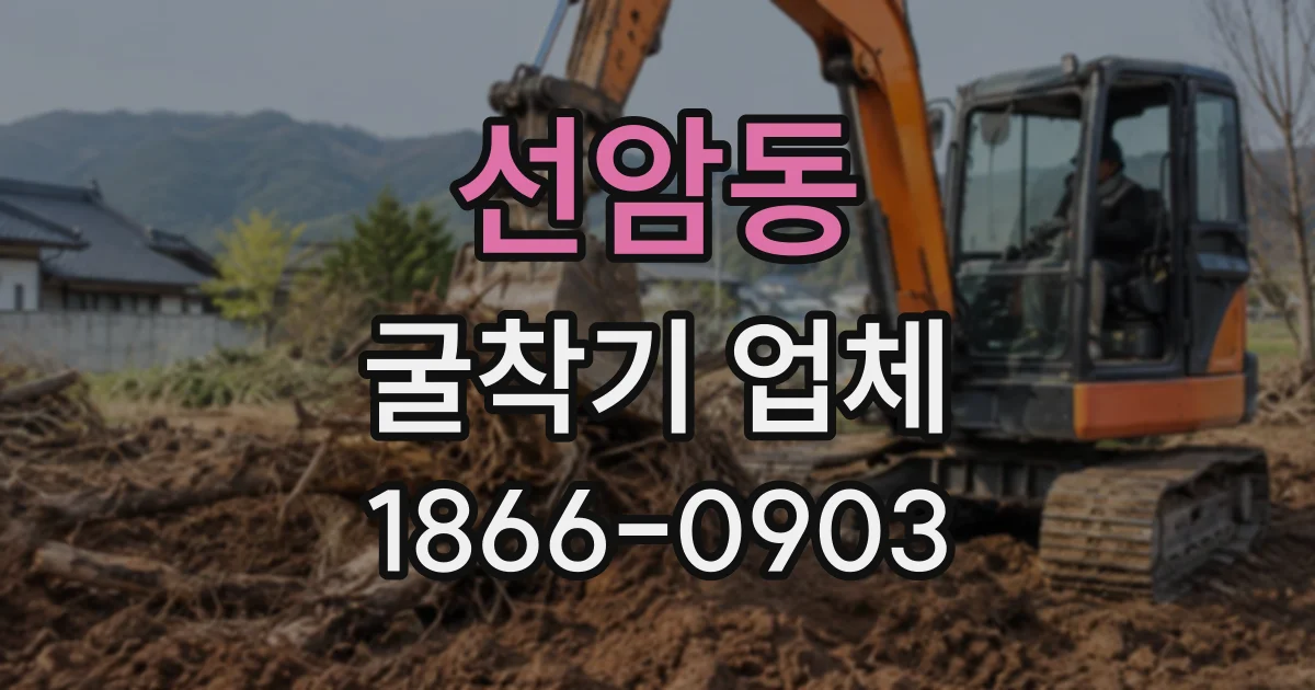 선암동 굴착기업체