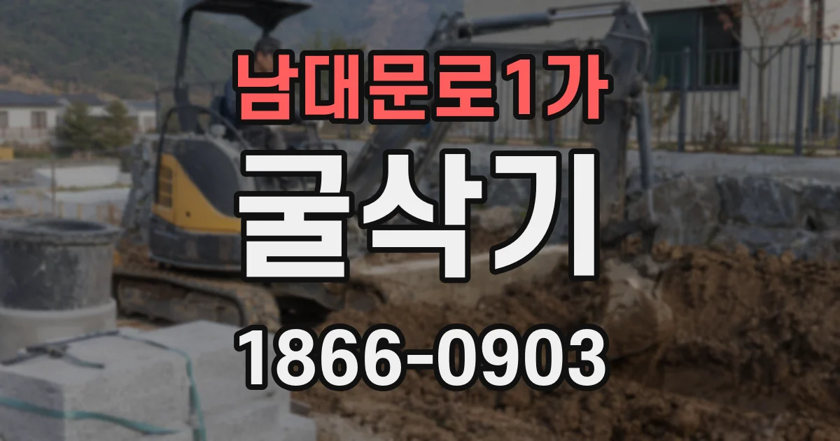 남대문로1가 굴삭기