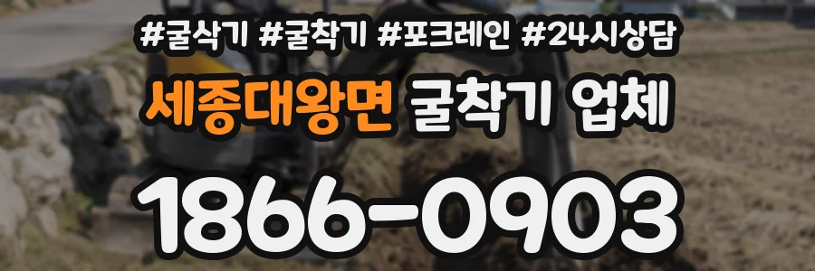 세종대왕면 굴착기 업체