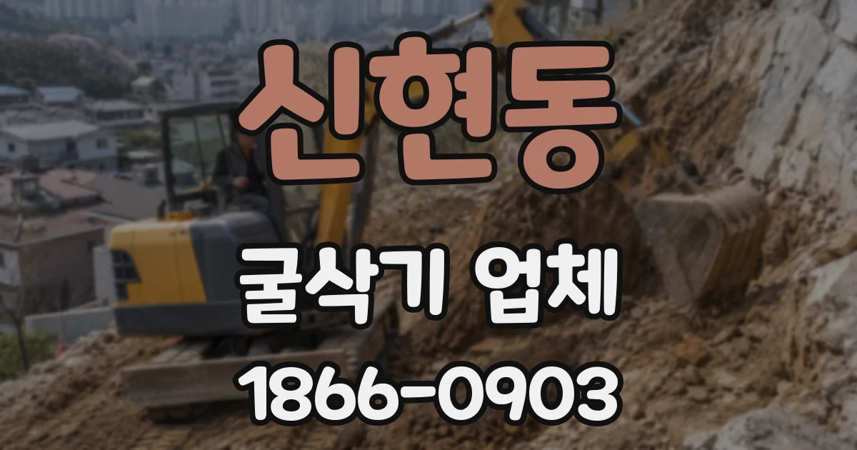 신현동 굴삭기 업체