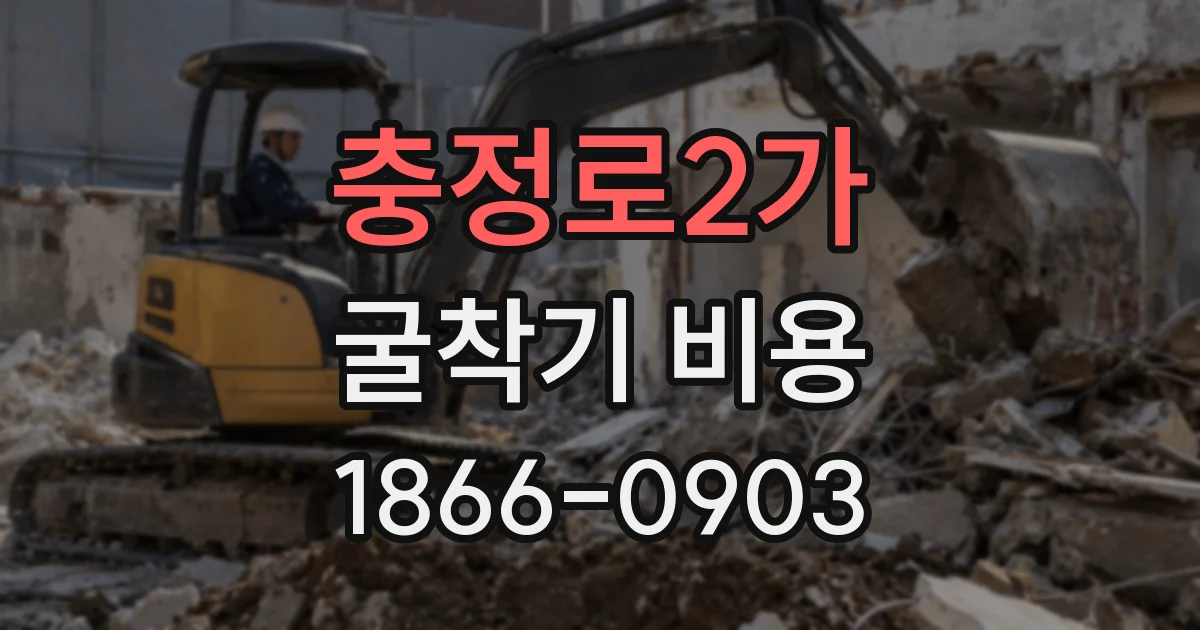 충정로2가 굴착기 비용