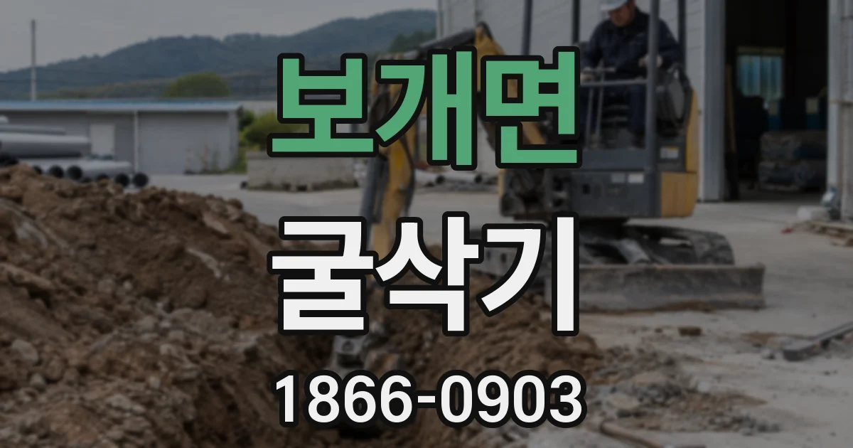 보개면 굴삭기
