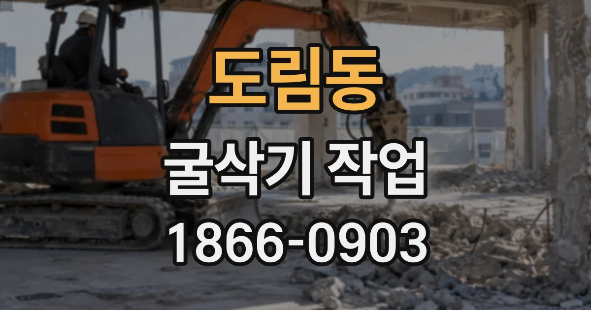 도림동 굴삭기작업