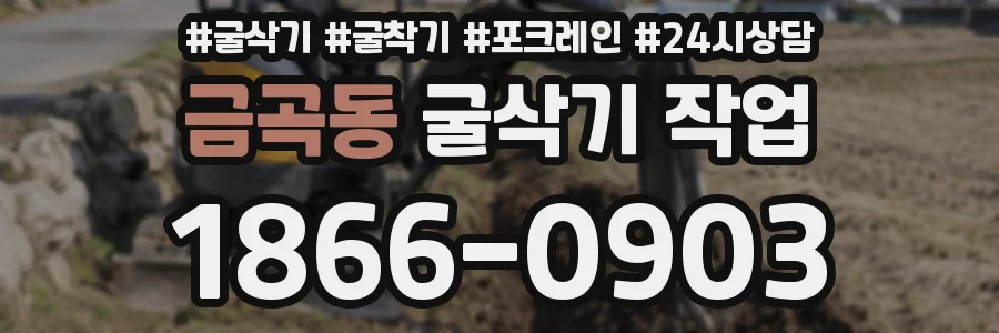 금곡동 굴삭기 작업