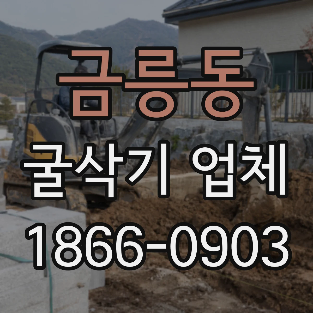 금릉동 굴삭기 업체