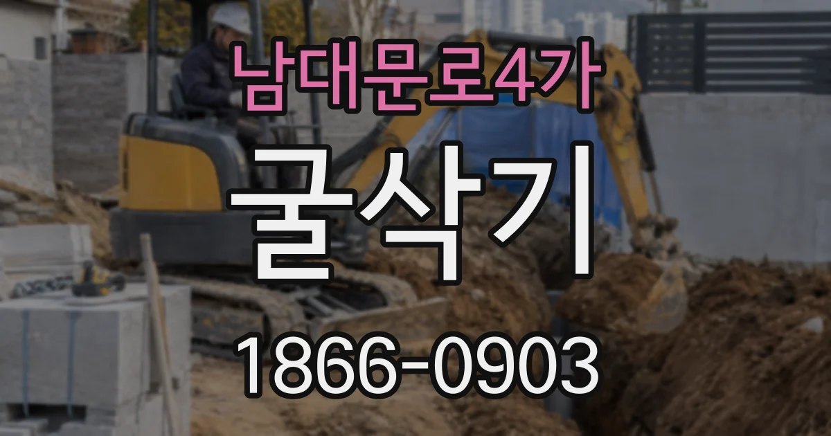 남대문로4가 굴삭기