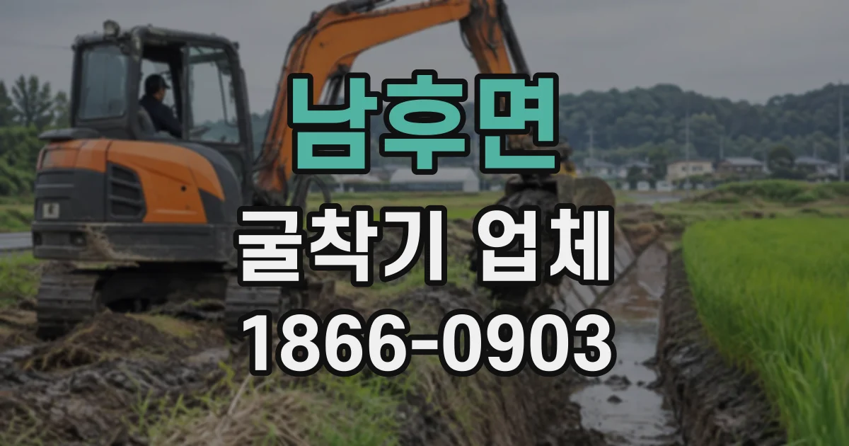 남후면 굴착기업체