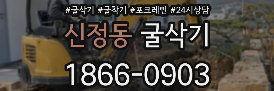 신정동 굴삭기