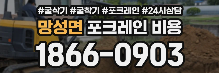 망성면 포크레인비용 상담 전화 1866-0903