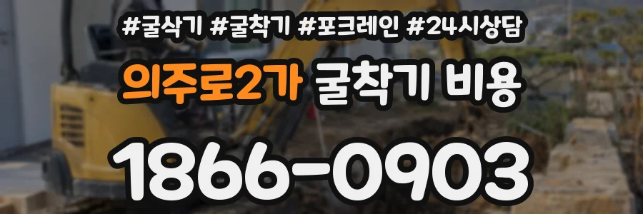 의주로2가 굴착기 비용