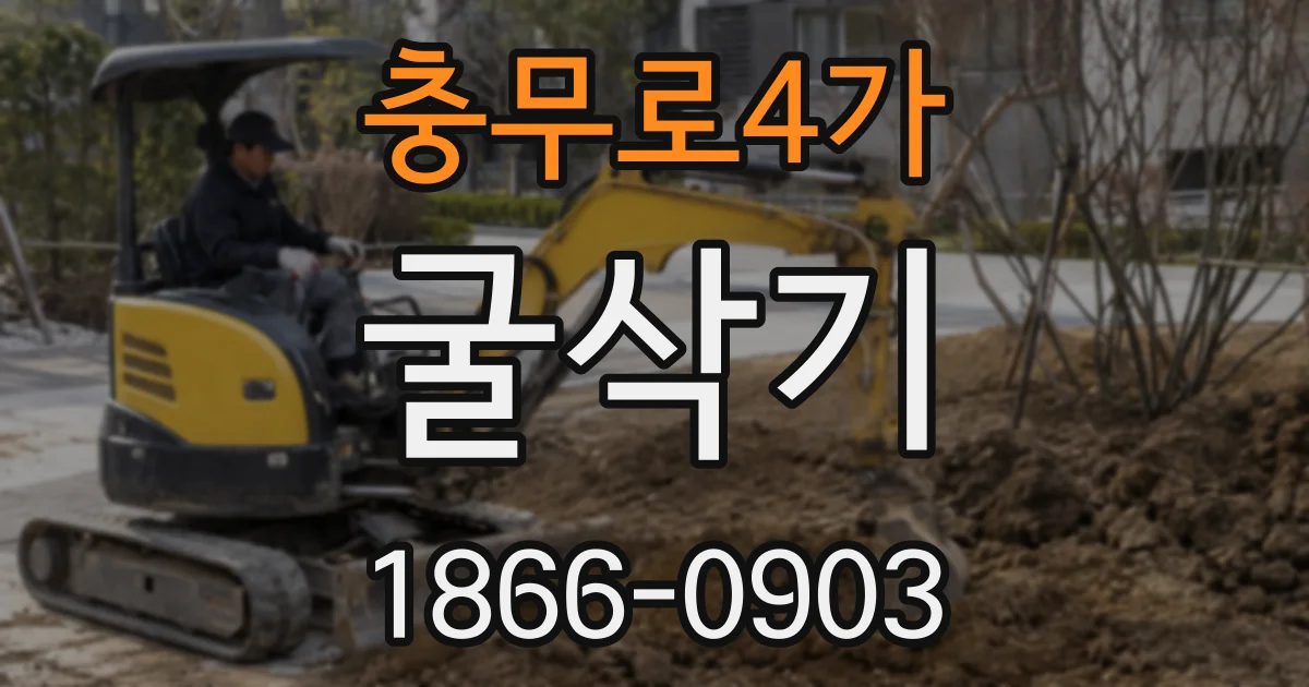 충무로4가 굴삭기