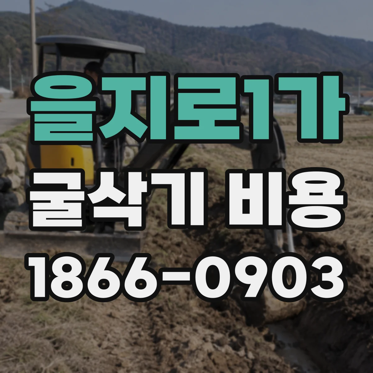 을지로1가 굴삭기 비용