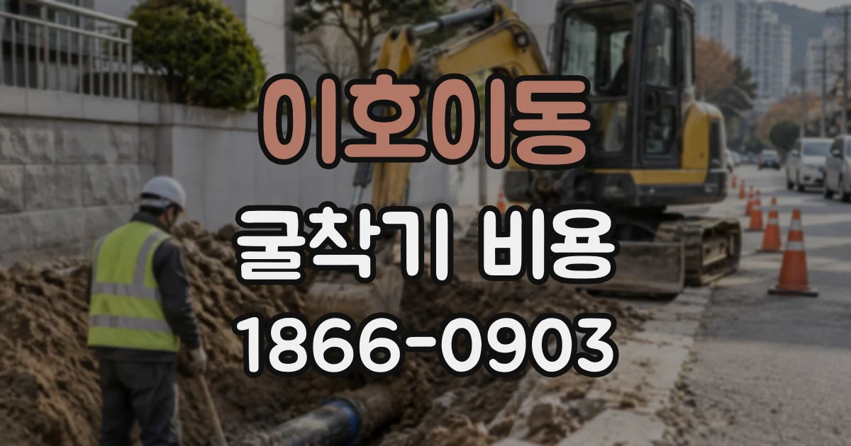 이호이동 굴착기비용
