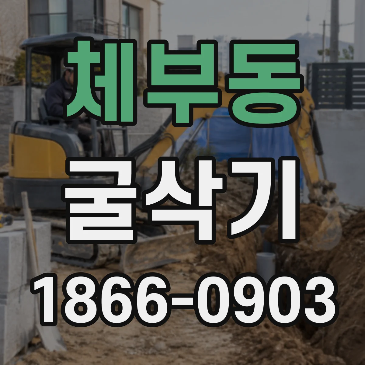 체부동 굴삭기