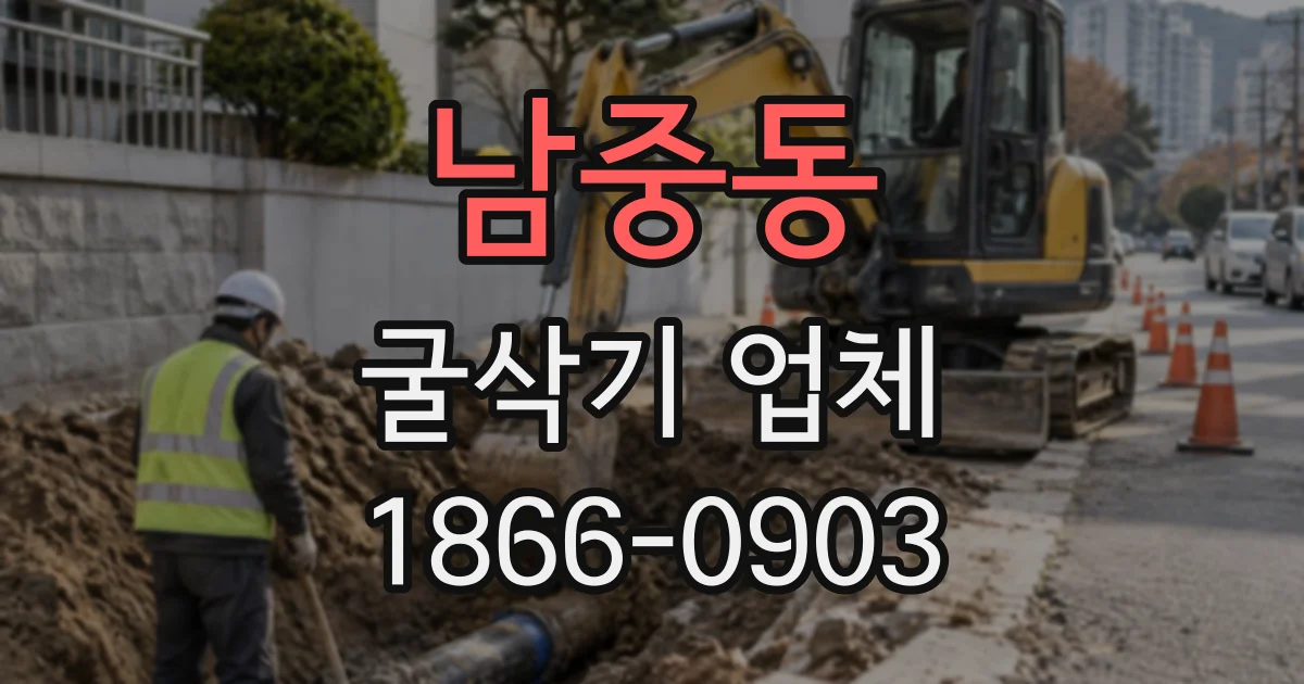 남중동 굴삭기업체