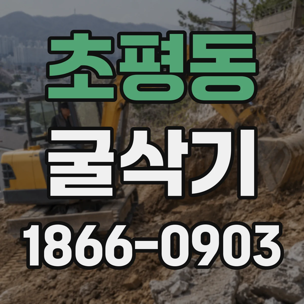 초평동 굴삭기