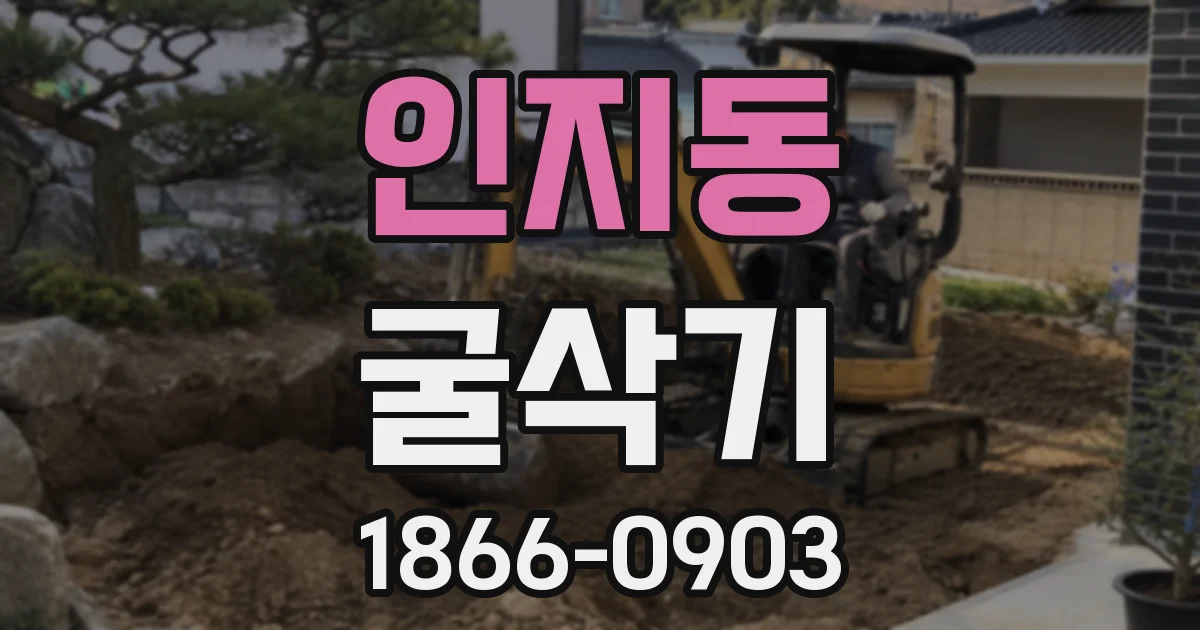 인지동 굴삭기