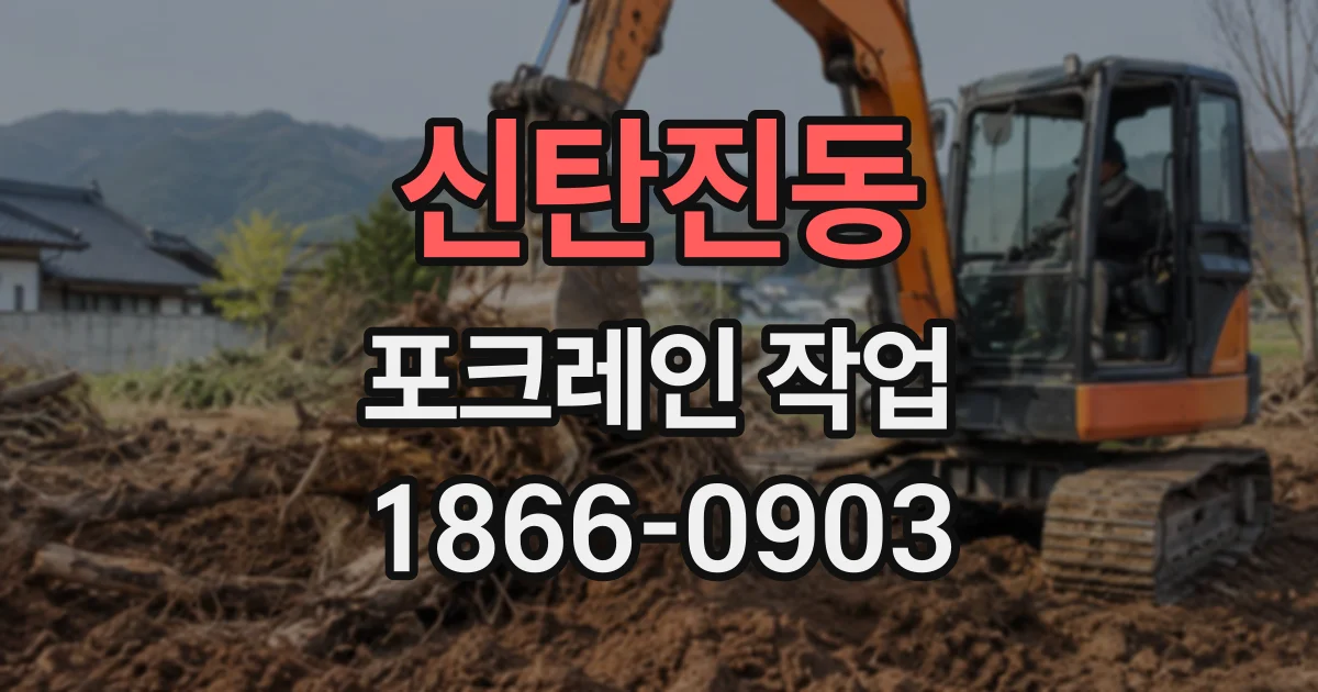 신탄진동 포크레인작업