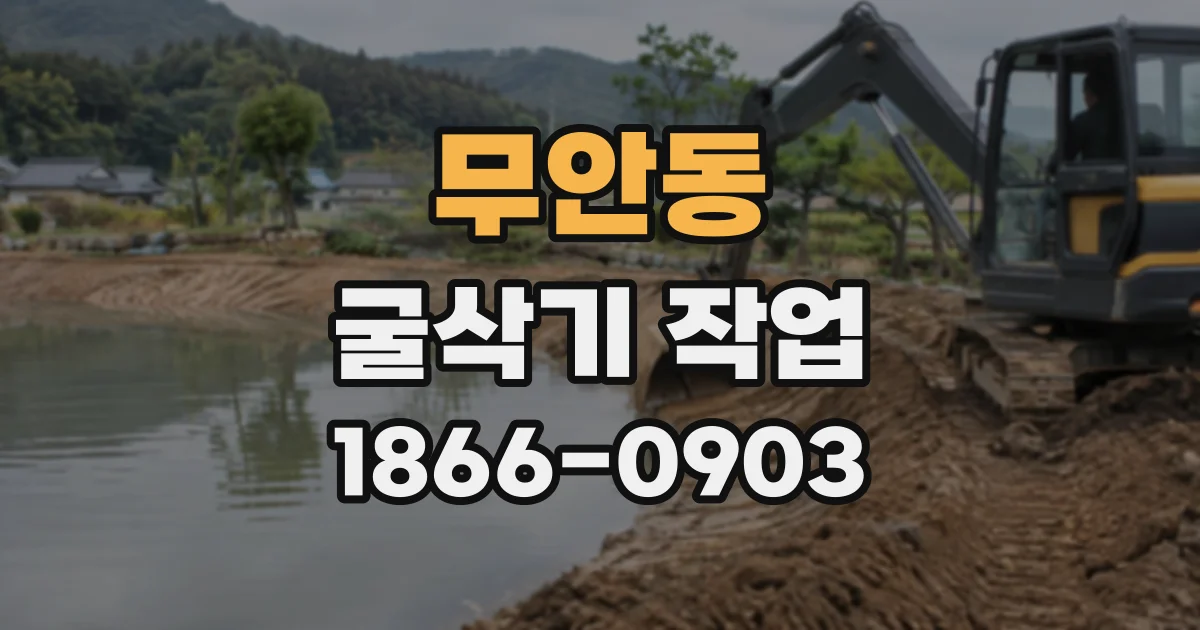 무안동 굴삭기작업