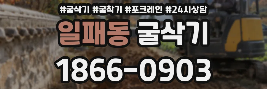 일패동 굴삭기