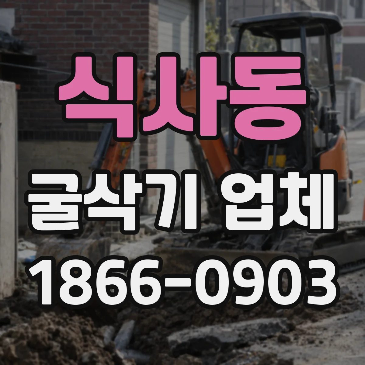 식사동 굴삭기 업체