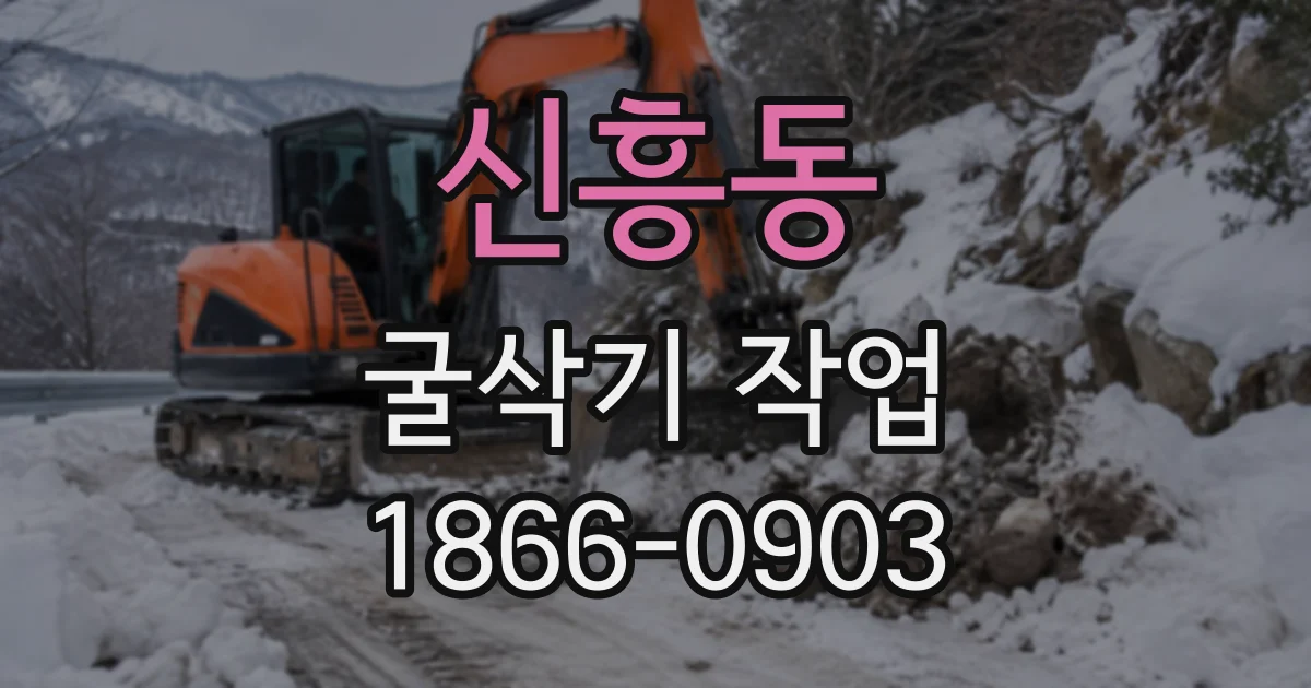 신흥동 굴삭기작업