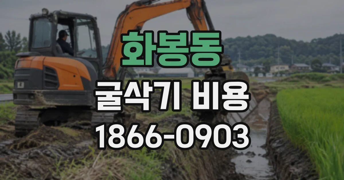 화봉동 굴삭기비용