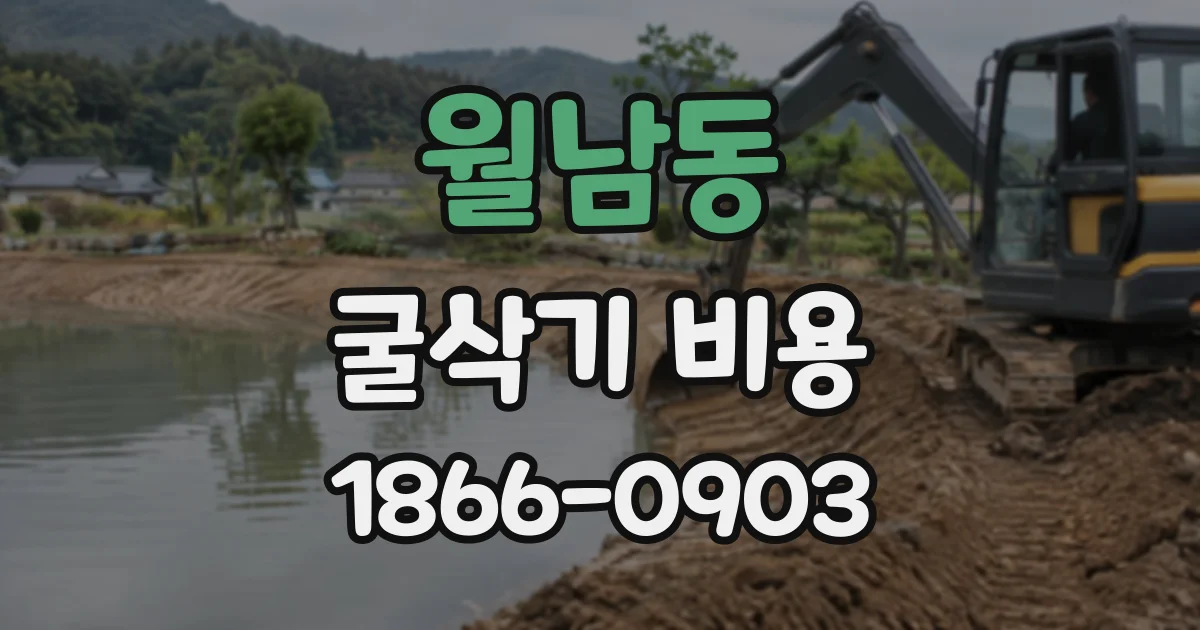 월남동 굴삭기비용