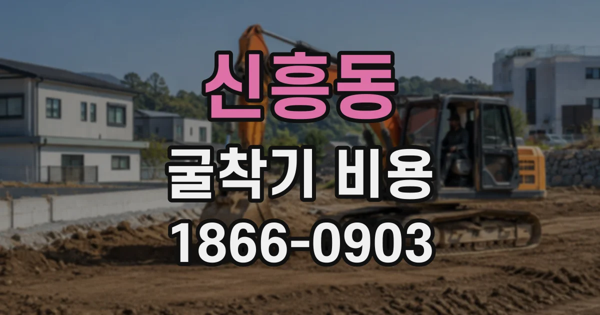 신흥동 굴착기비용