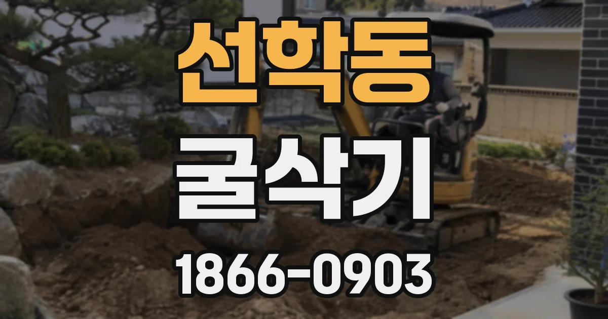 선학동 굴삭기